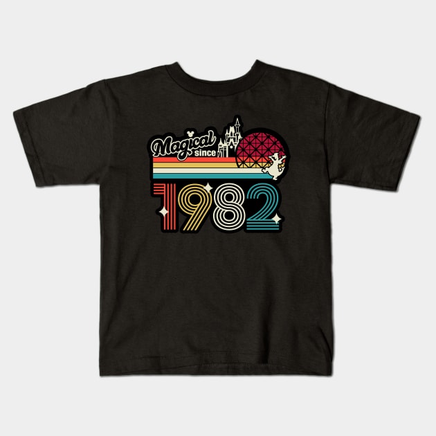 Magical since 1982 Kids T-Shirt by creationsbym